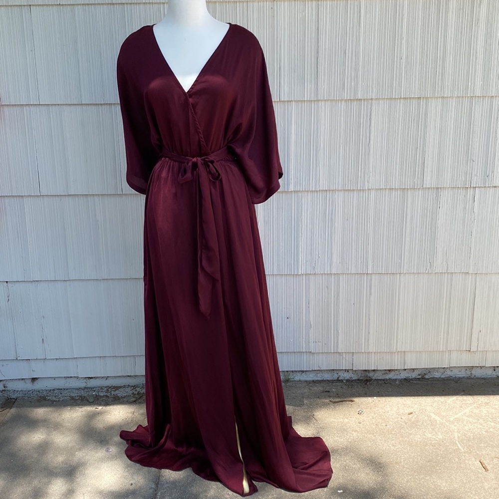 Burgundy dress